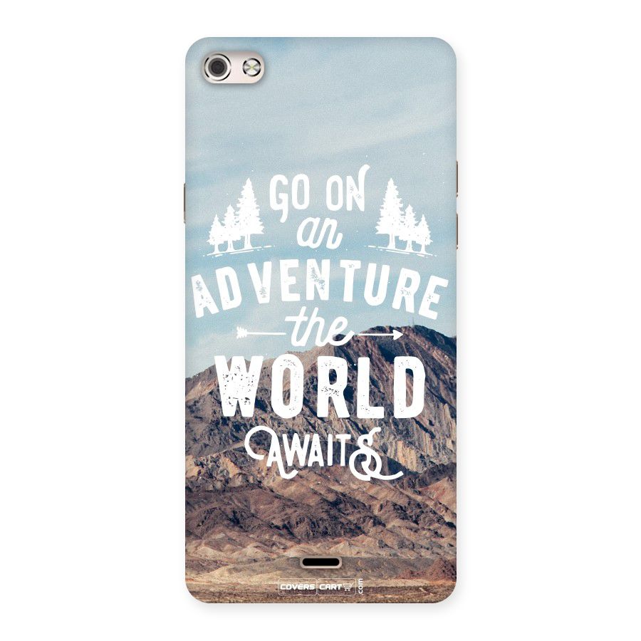 Adventure World Back Case for Micromax Canvas Silver 5
