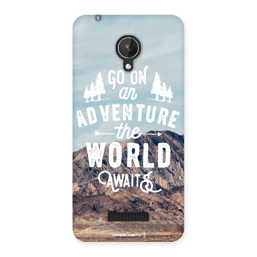 Adventure World Back Case for Micromax Canvas Spark Q380