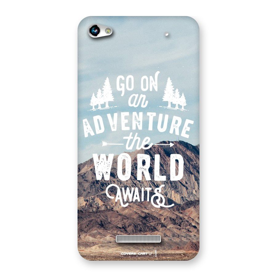 Adventure World Back Case for Micromax Hue 2
