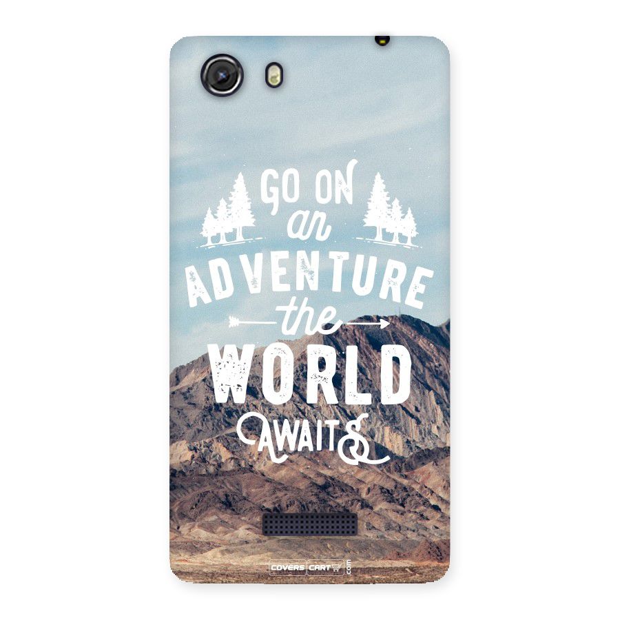 Adventure World Back Case for Micromax Unite 3