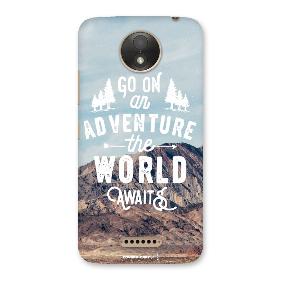 Adventure World Back Case for Moto C Plus