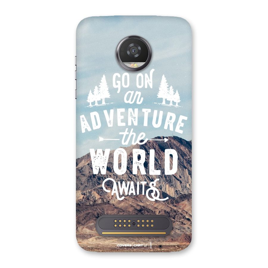 Adventure World Back Case for Moto Z2 Play