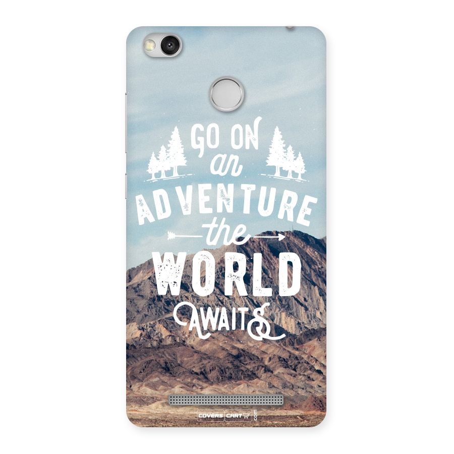 Adventure World Back Case for Redmi 3S Prime