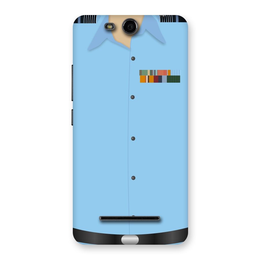Air Force Uniform Back Case for Micromax Canvas Juice 3 Q392