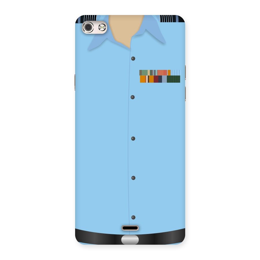 Air Force Uniform Back Case for Micromax Canvas Silver 5