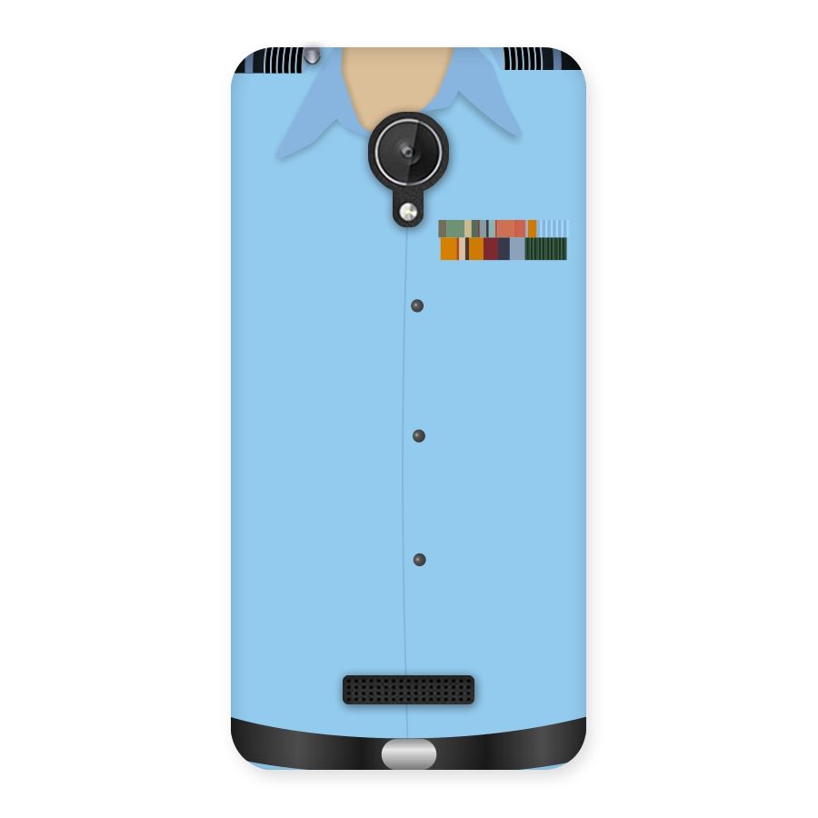 Air Force Uniform Back Case for Micromax Canvas Spark Q380