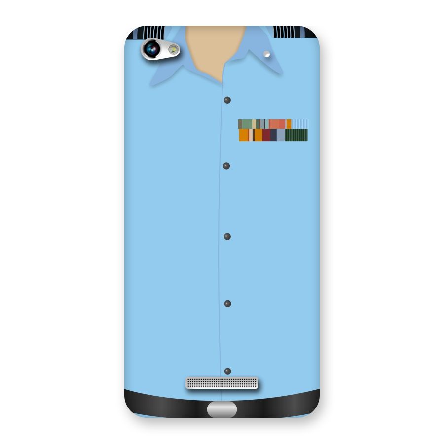 Air Force Uniform Back Case for Micromax Hue 2