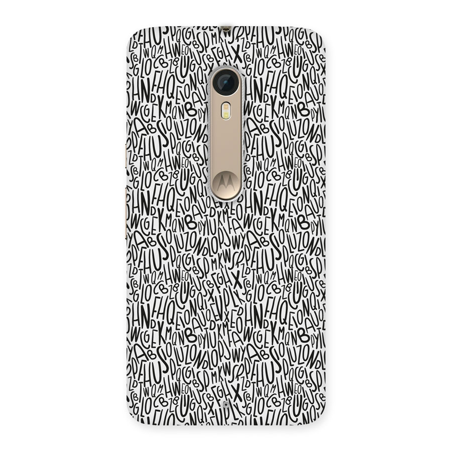 Alphabet Seamless Abstract Back Case for Moto X Style