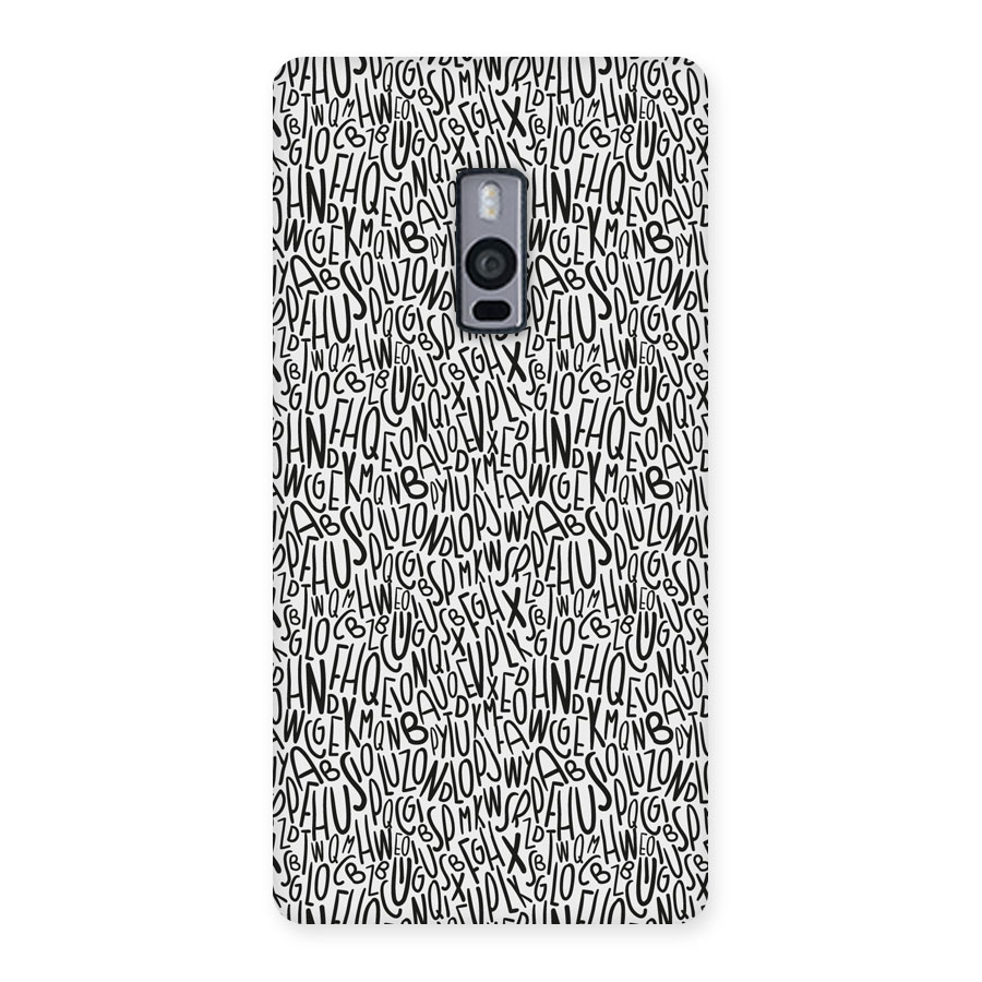 Alphabet Seamless Abstract Back Case for Oneplus Two