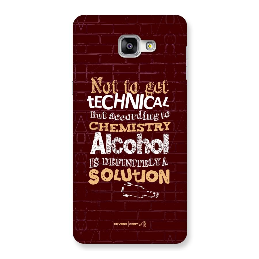 Alcohol is Definitely a Solution Back Case for Galaxy A9