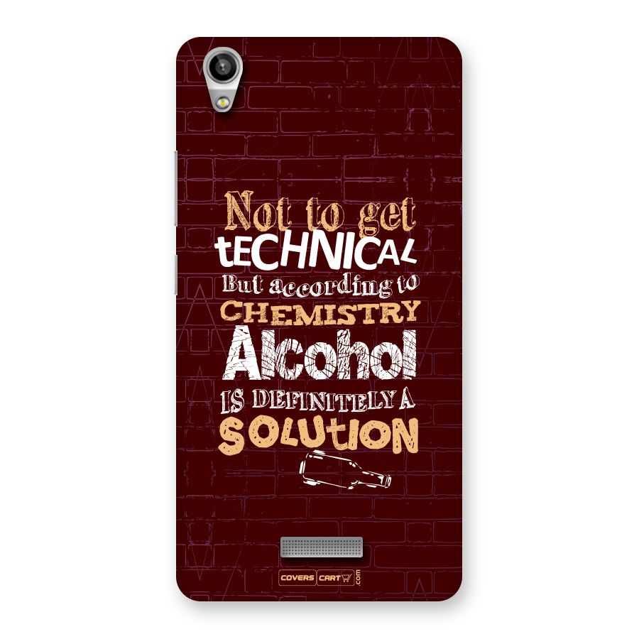 Alcohol is Definitely a Solution Back Case for Lava Pixel V1