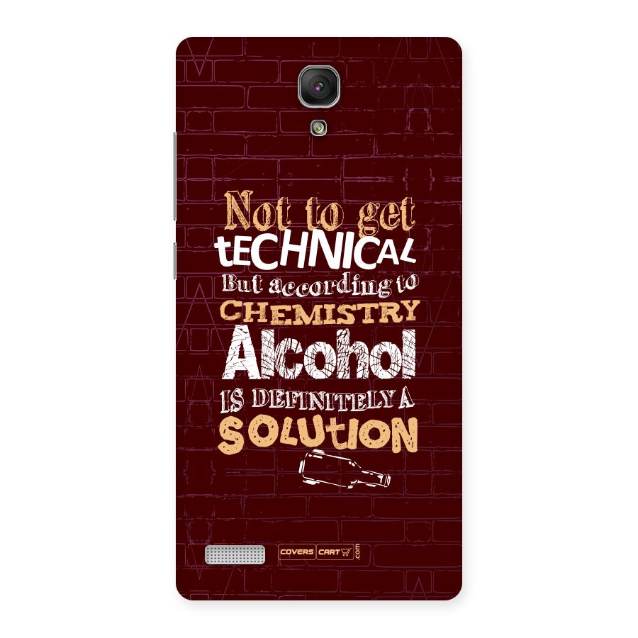 Alcohol is Definitely a Solution Back Case for Redmi Note Prime