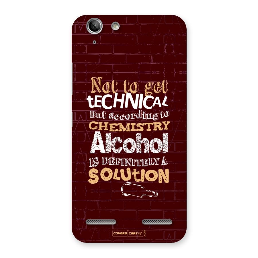 Alcohol is Definitely a Solution Back Case for Vibe K5 Plus