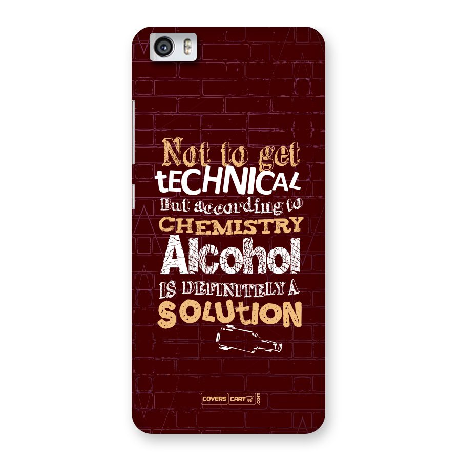 Alcohol is Definitely a Solution Back Case for Xiaomi Redmi Mi 5