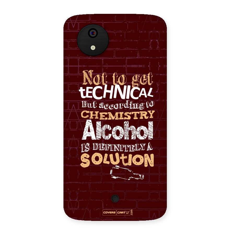 Alcohol is Definitely a Solution Back Case for Micromax Canvas A1