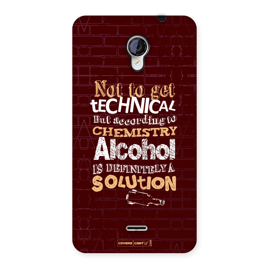 Alcohol is Definitely a Solution Back Case for Micromax Unite 2 A106