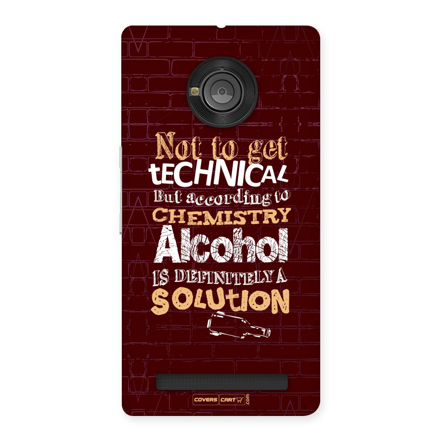 Alcohol is Definitely a Solution Back Case for Yu Yuphoria