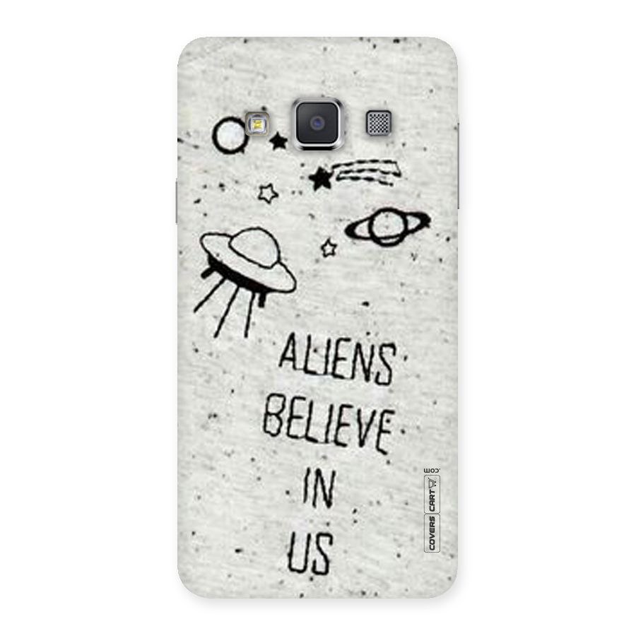 Aliens Believe In Us Back Case for Galaxy A3
