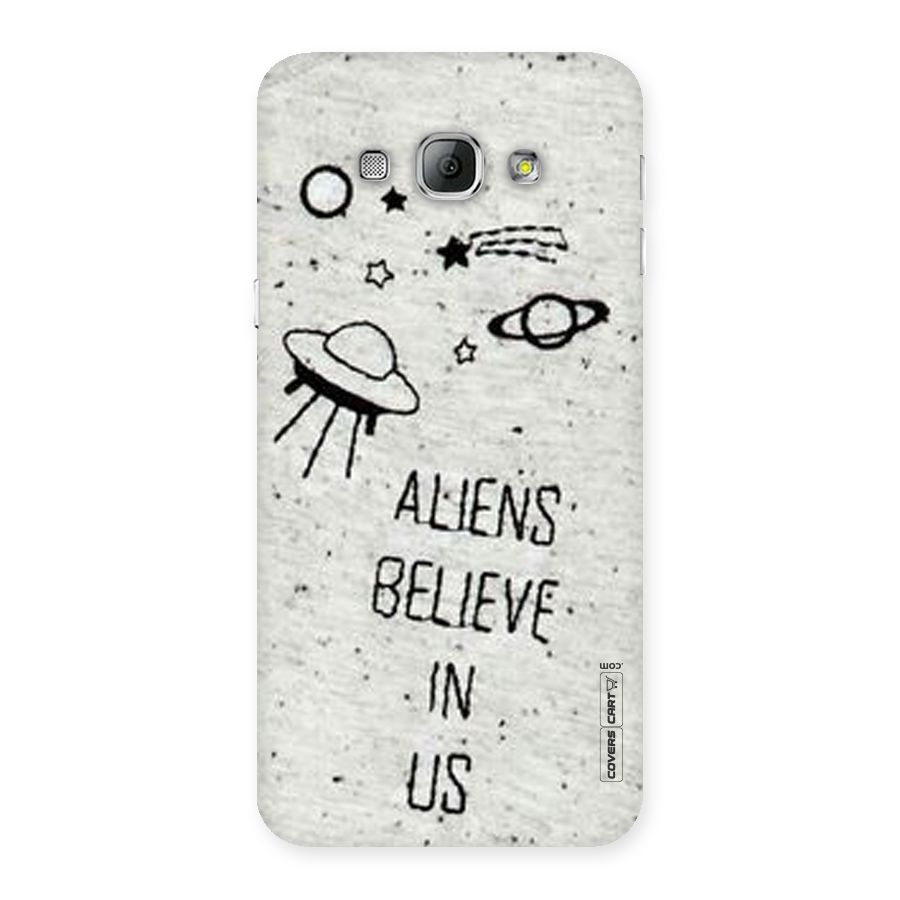 Aliens Believe In Us Back Case for Galaxy A8