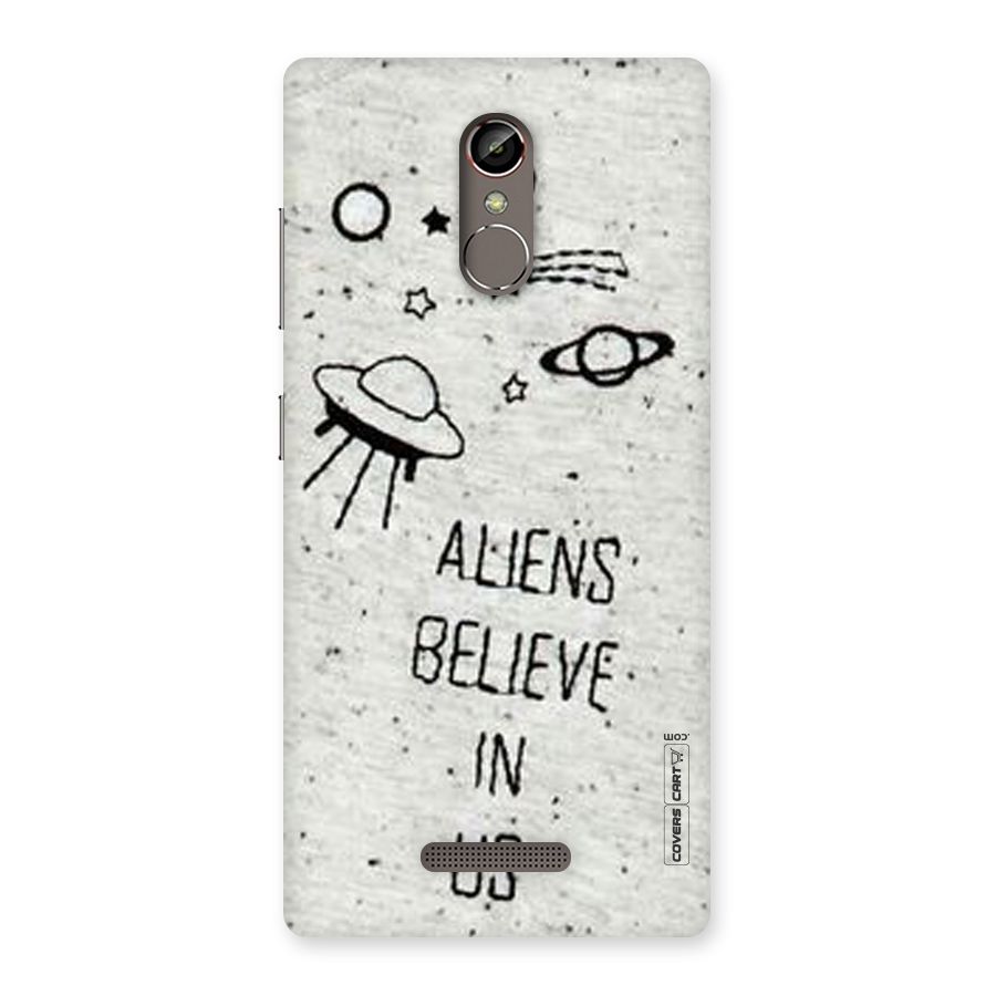Aliens Believe In Us Back Case for Gionee S6s