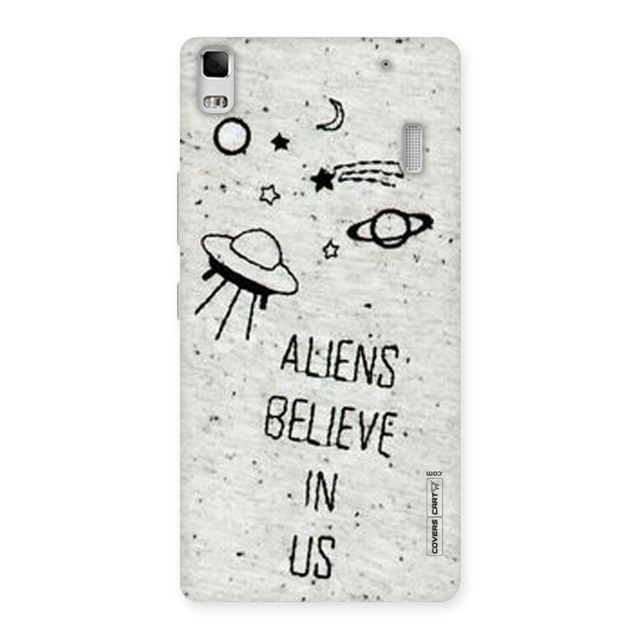 Aliens Believe In Us Back Case for Lenovo A7000