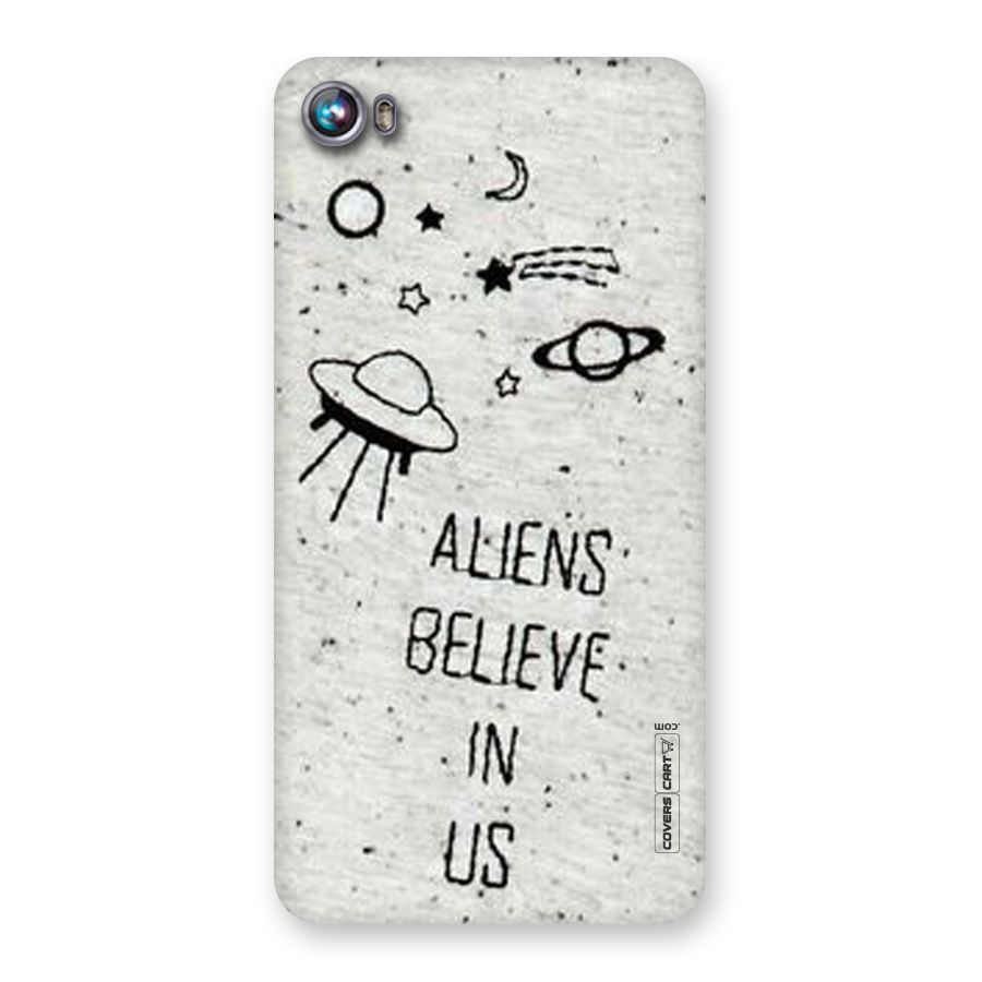 Aliens Believe In Us Back Case for Micromax Canvas Fire 4 A107