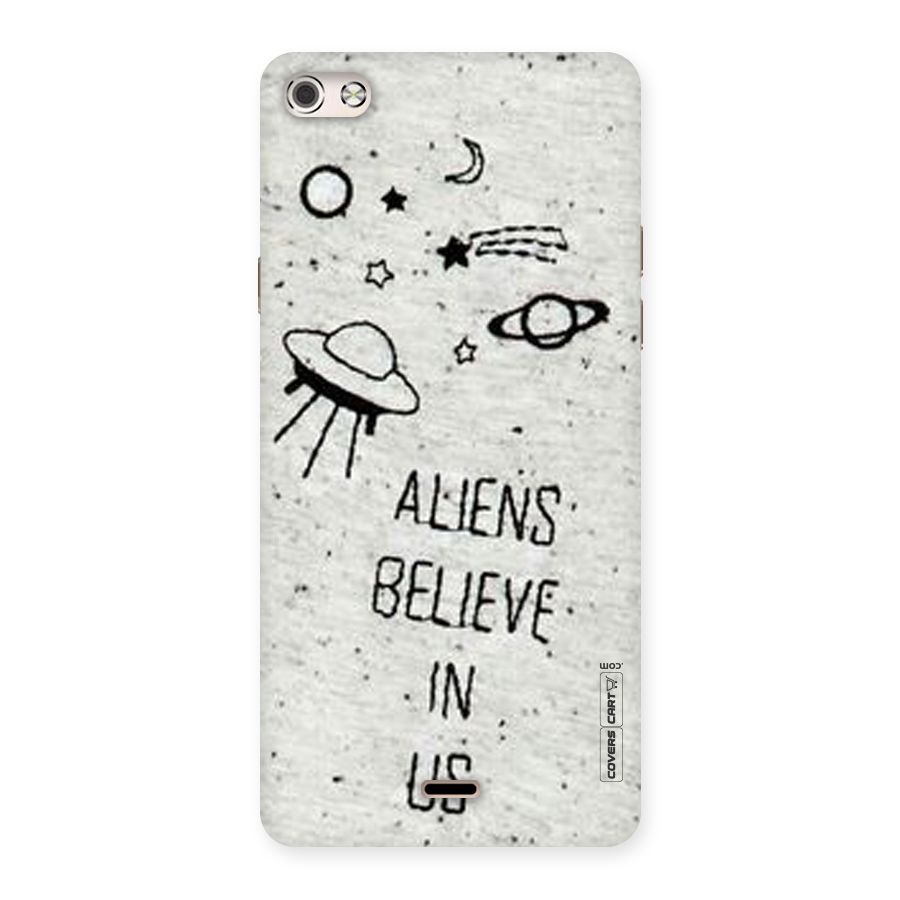 Aliens Believe In Us Back Case for Micromax Canvas Silver 5