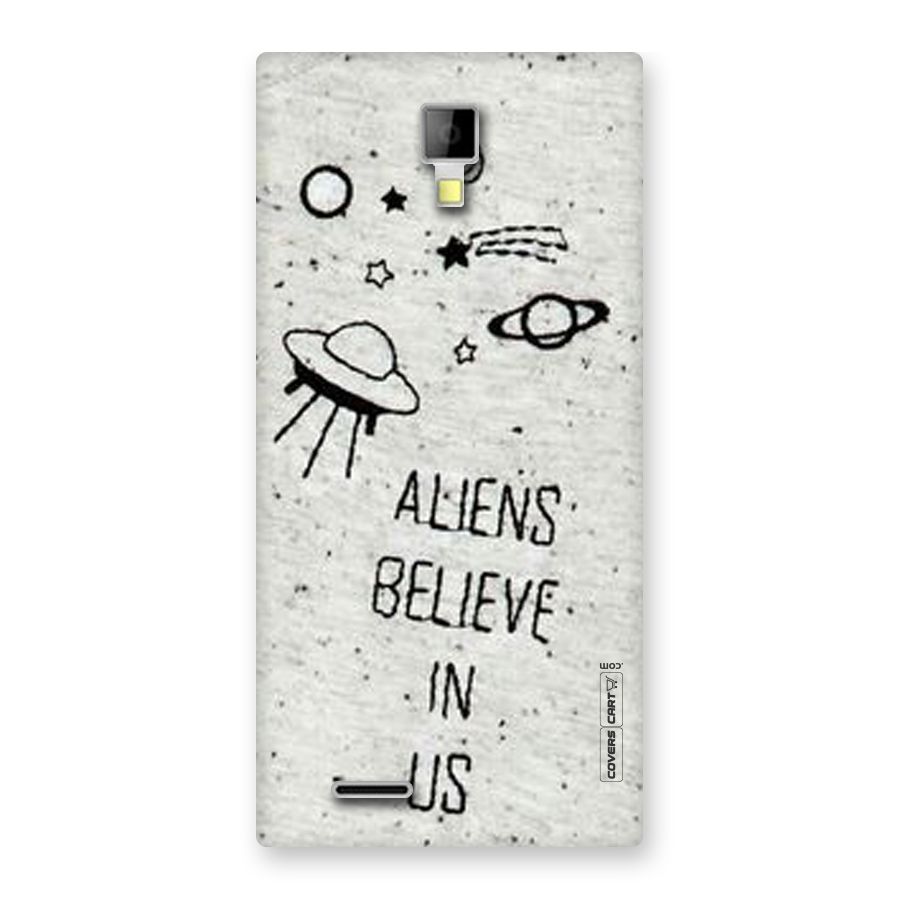 Aliens Believe In Us Back Case for Micromax Canvas Xpress A99