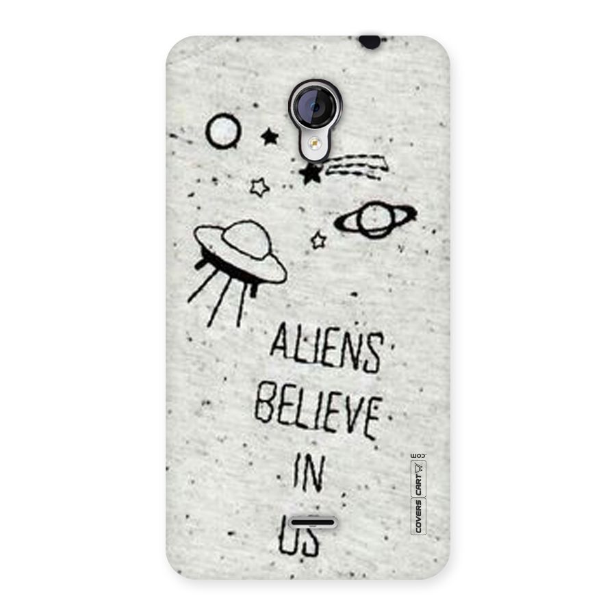 Aliens Believe In Us Back Case for Micromax Unite 2 A106