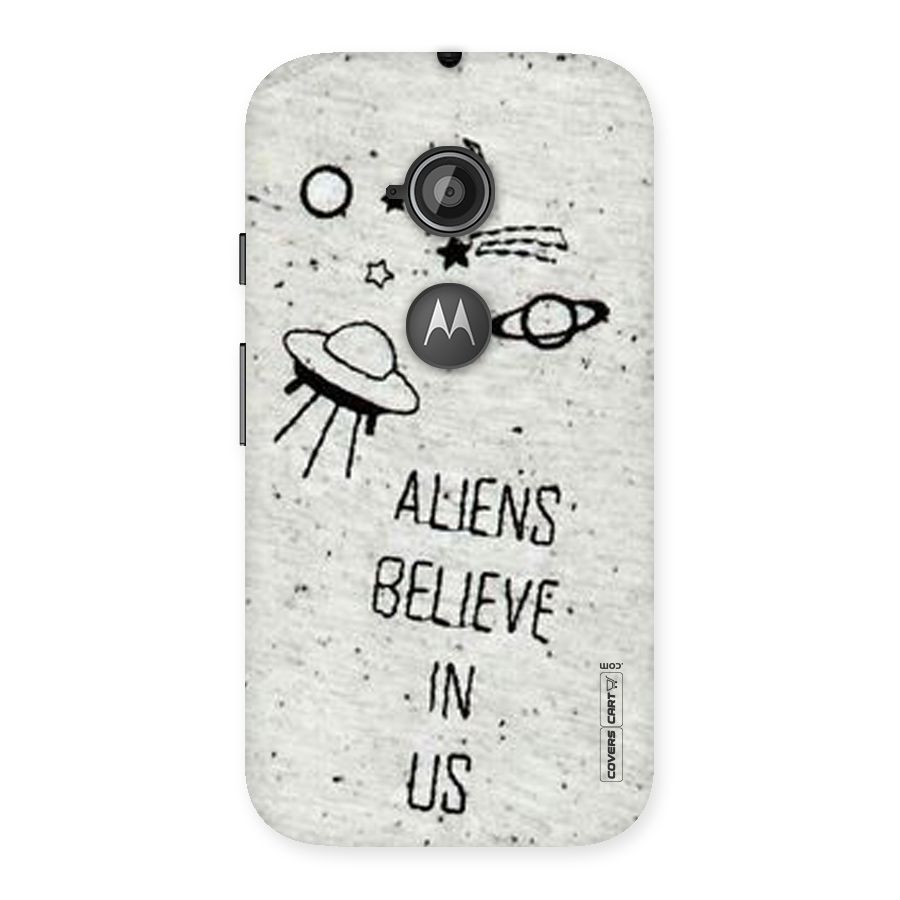 Aliens Believe In Us Back Case for Moto E 2nd Gen