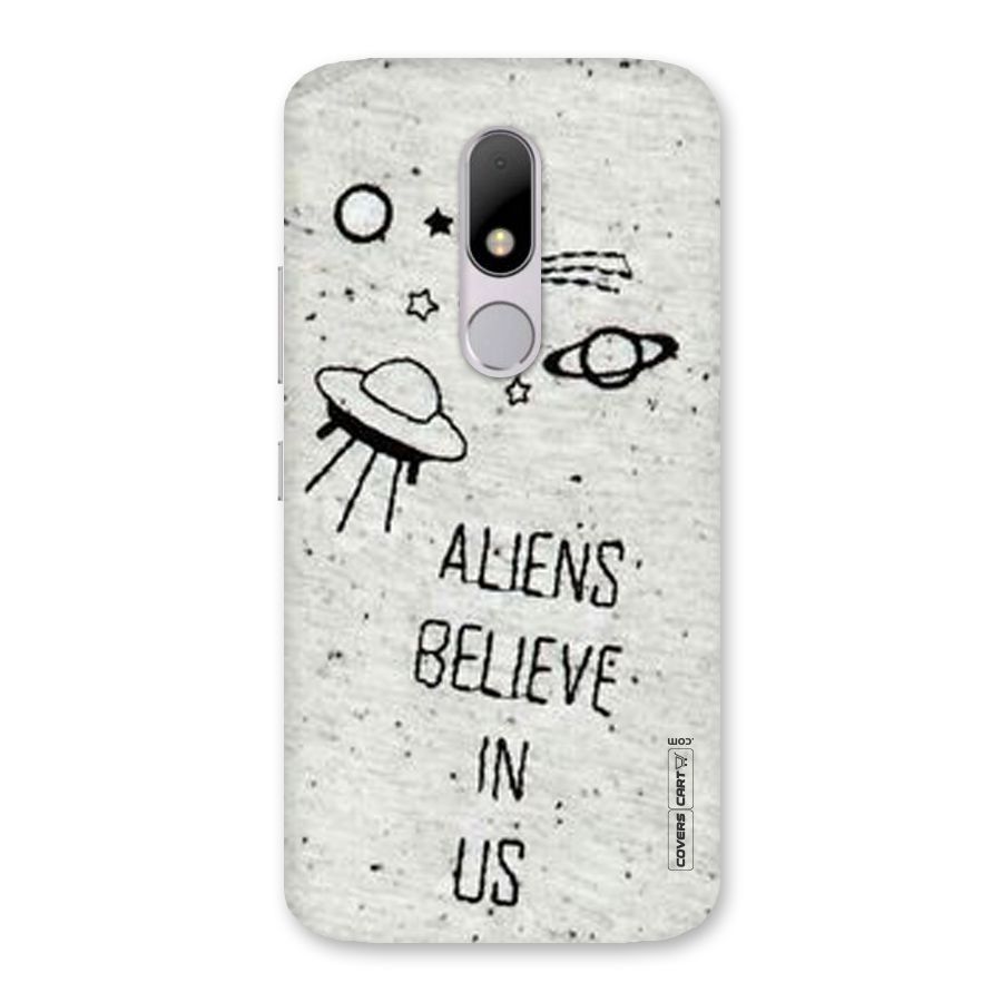 Aliens Believe In Us Back Case for Moto M