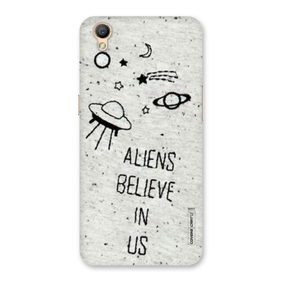Aliens Believe In Us Back Case for Oppo A37