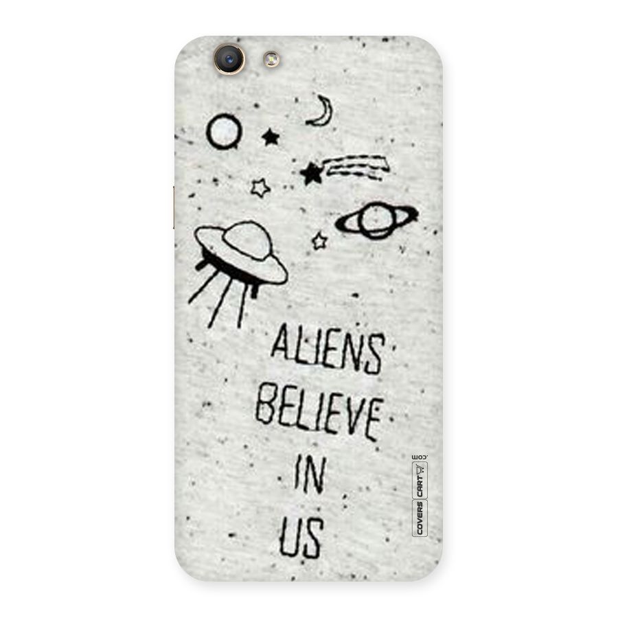 Aliens Believe In Us Back Case for Oppo F1s