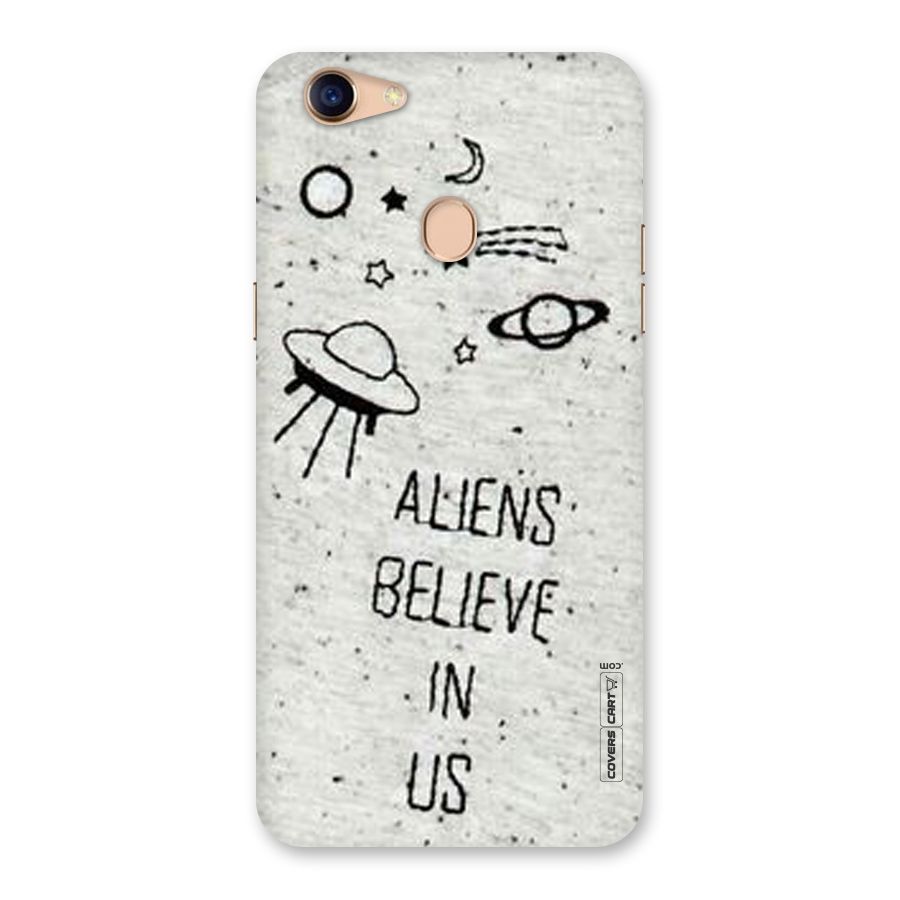 Aliens Believe In Us Back Case for Oppo F5