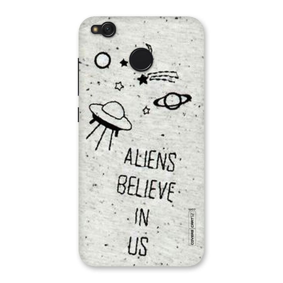 Aliens Believe In Us Back Case for Redmi 4