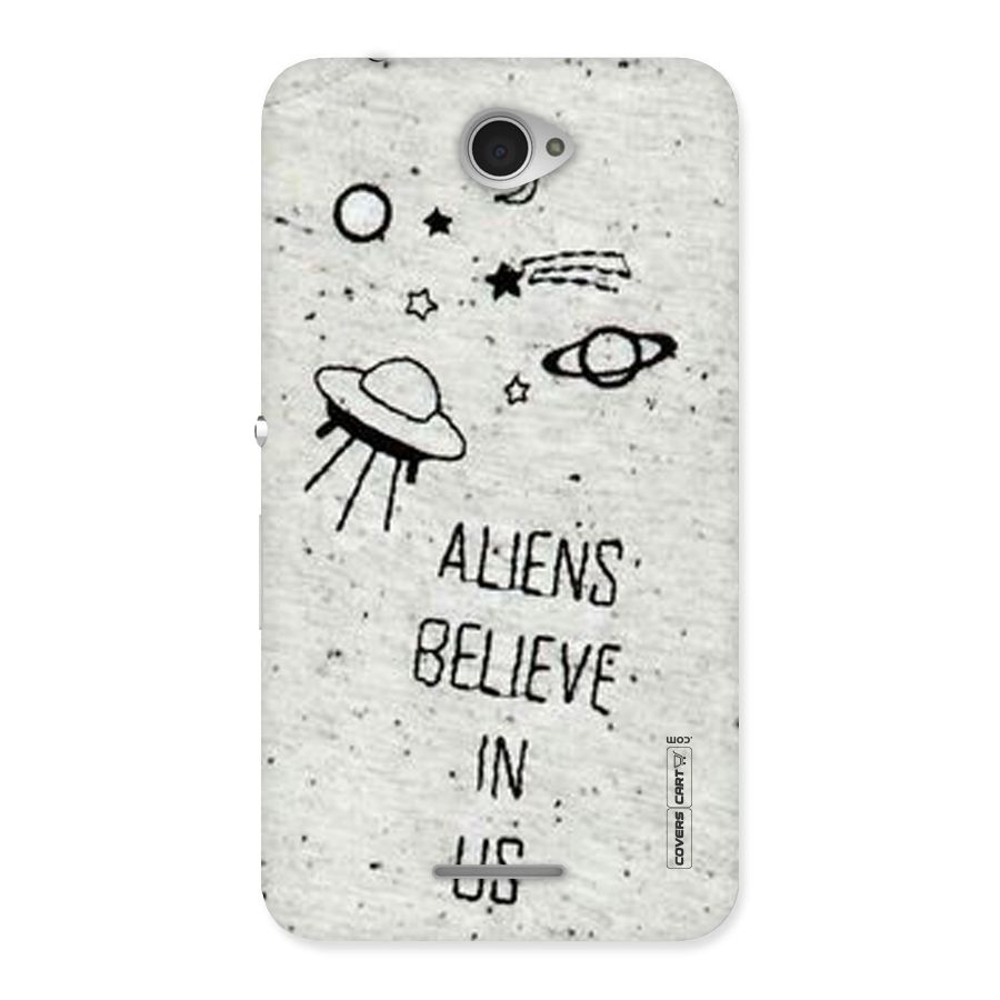 Aliens Believe In Us Back Case for Sony Xperia E4