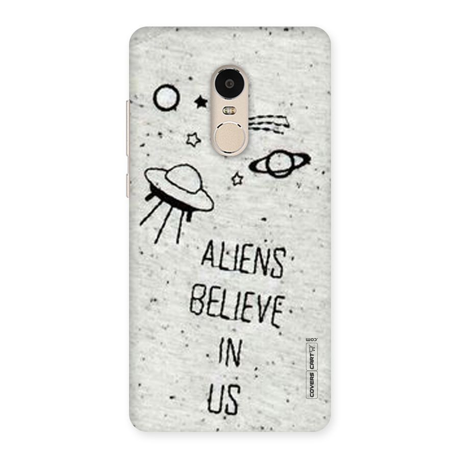 Aliens Believe In Us Back Case for Xiaomi Redmi Note 4