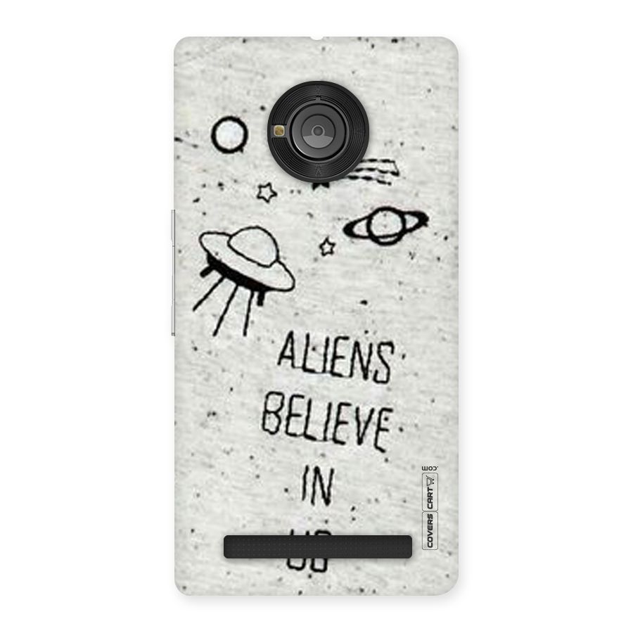 Aliens Believe In Us Back Case for Yu Yuphoria