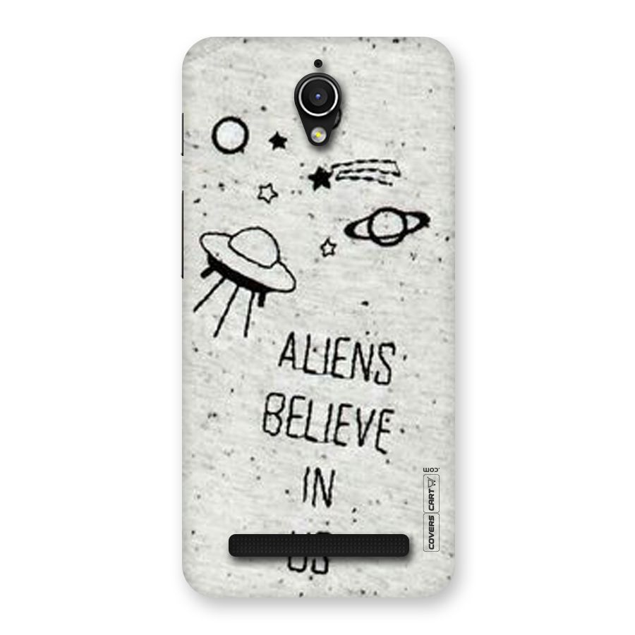 Aliens Believe In Us Back Case for Zenfone Go