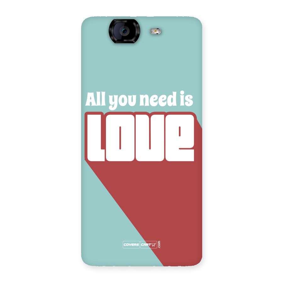 All You Need Is Love Back Case for Canvas Knight A350