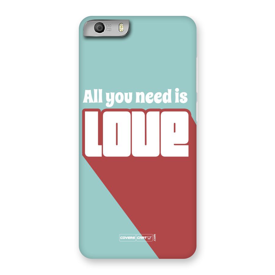All You Need Is Love Back Case for Micromax Canvas Knight 2