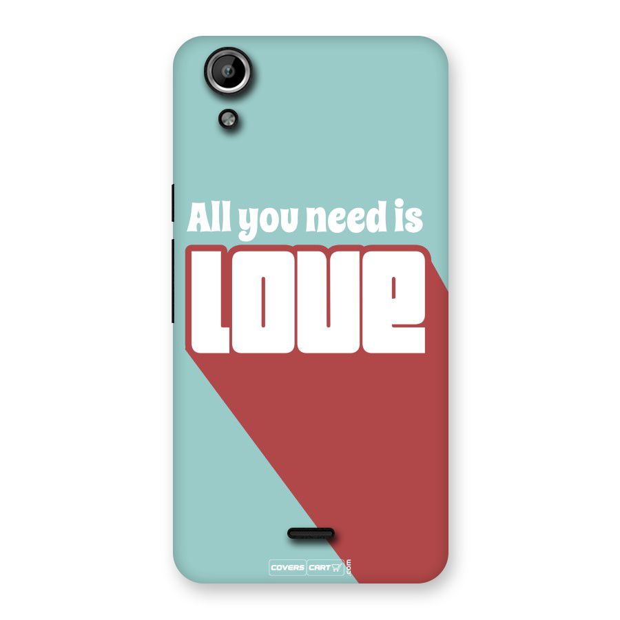 All You Need Is Love Back Case for Micromax Canvas Selfie Lens Q345