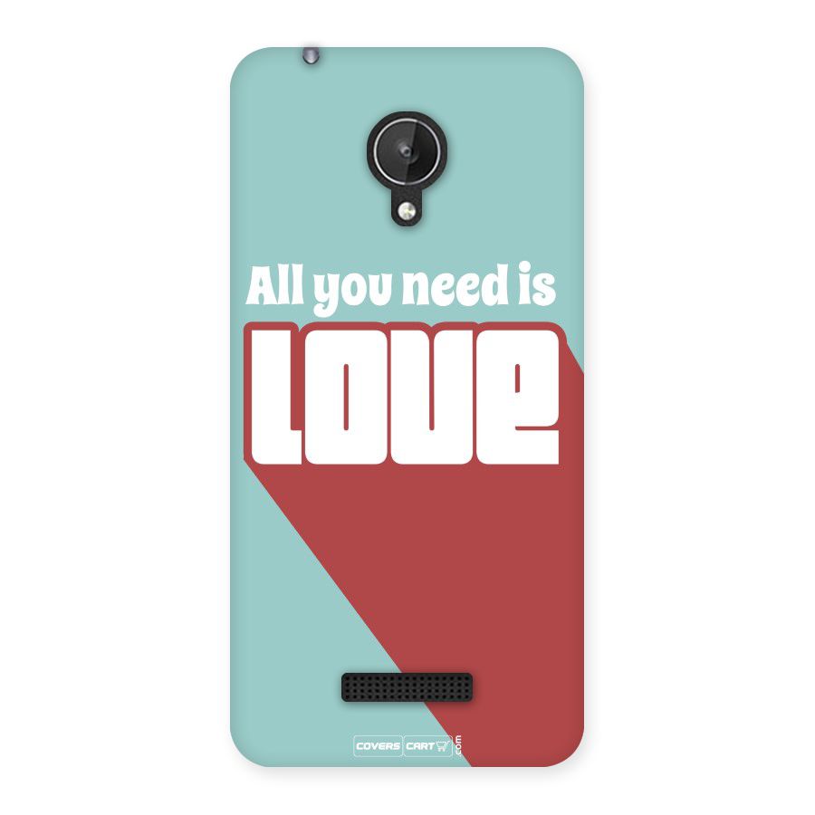 All You Need Is Love Back Case for Micromax Canvas Spark Q380