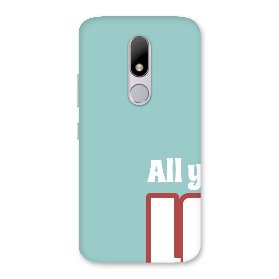 All You Need Is Love Back Case for Moto M