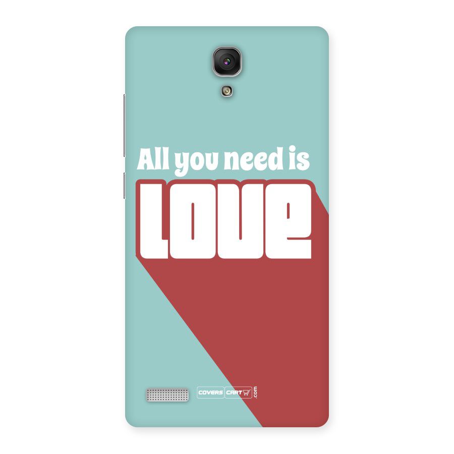 All You Need Is Love Back Case for Redmi Note Prime