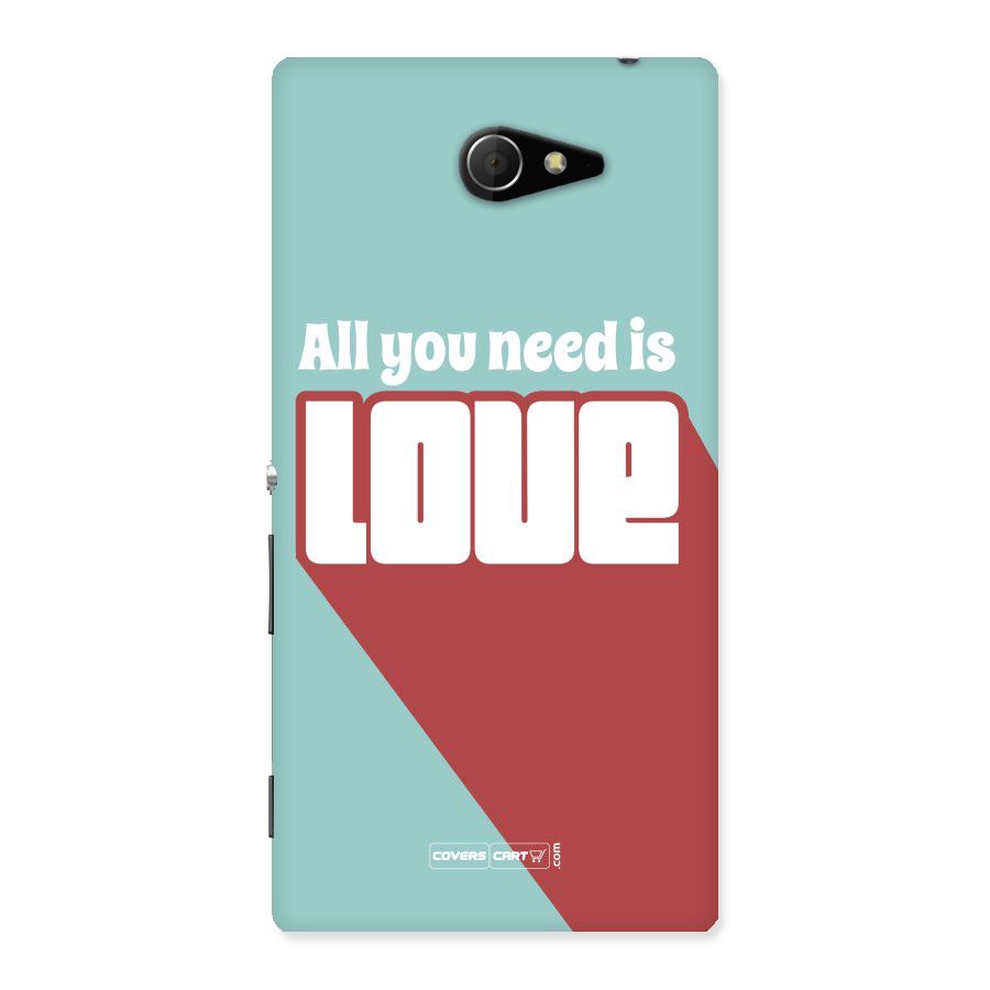 All You Need Is Love Back Case for Sony Xperia M2