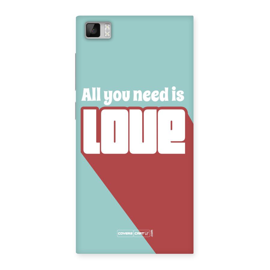 All You Need Is Love Back Case for Xiaomi Mi3