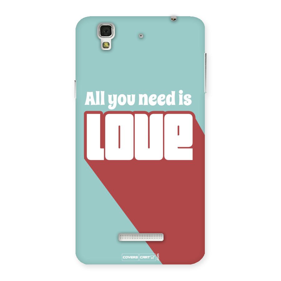 All You Need Is Love Back Case for YU Yureka Plus
