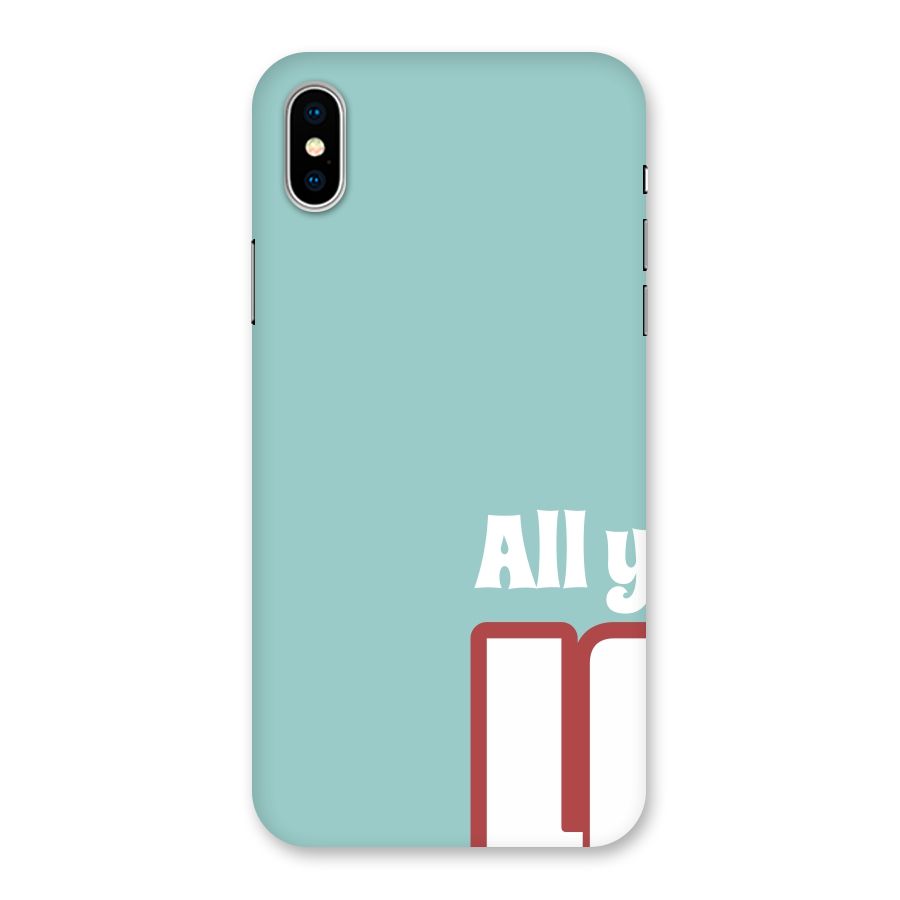 All You Need Is Love Back Case for iPhone X