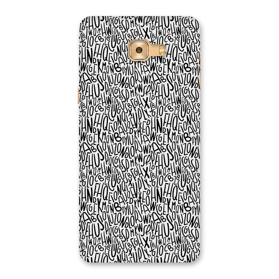 Alphabet Seamless Abstract Back Case for Galaxy C9 Pro